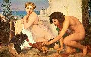 Jean-Leon Gerome The Cockfight Spain oil painting reproduction
